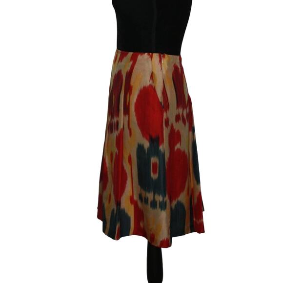 Lauren Ralph Lauren 100% Silk Pleated Skirt Size 6 - Picture 7 of 11